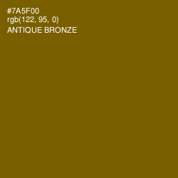 #7A5F00 - Antique Bronze Color Image